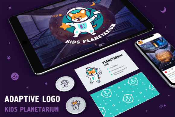 Download Adaptive Logo in Space Style - Premium Bundle