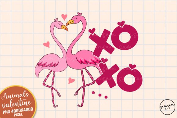 Download Flamingo Xoxo Valentine PNG Sublimation - Xoxo valentine png Collection